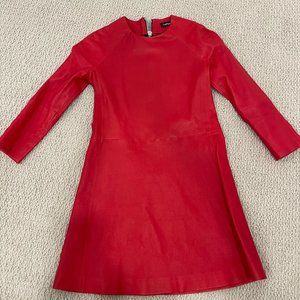 The Perfext Red Leather Dress